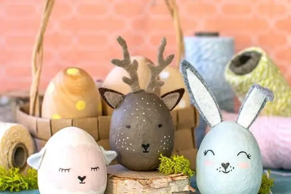 PAINTED ANIMAL EASTER EGGS