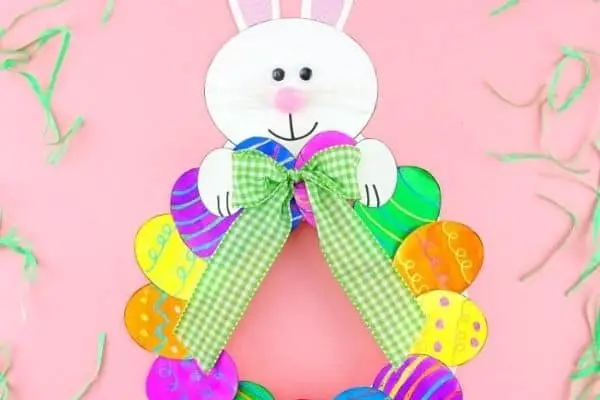PAPER PLATE EASTER WREATH