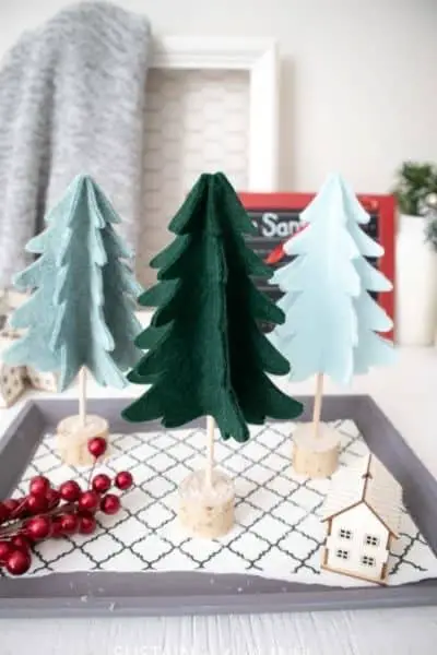 3D FELT CHRISTMAS TREE