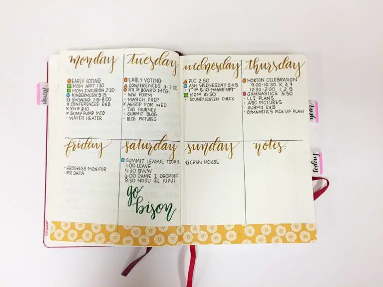 11 Weekly Spread Bullet Journal for Bloggers - Cool Web Fun